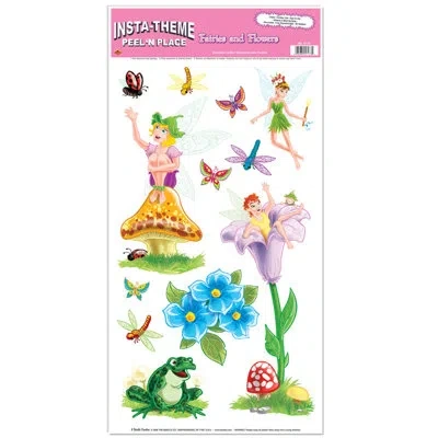 Beistle Fairies & Flowers Peel 'n Place In Multicolor