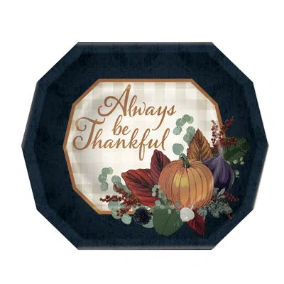 Beistle Fall Thanksgiving Dinner Plates In Multicolor