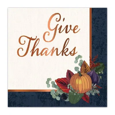 Beistle Fall Thanksgiving Luncheon Napkins In Multicolor