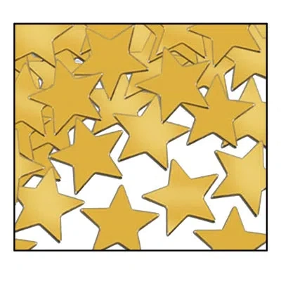 Beistle Fanci-fetti Stars - Pack Of 12 In Gold