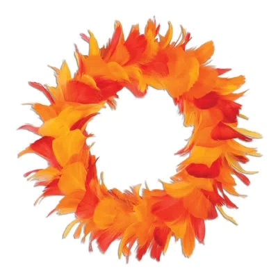 Beistle Fancy Wreath - 8" - Pack Of 6 In Red