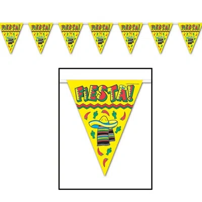 Beistle Fiesta! Pennant Banner - Pack Of 12 In Multicolor