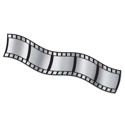 Beistle Filmstrip Metallic Decorating Material In Silver
