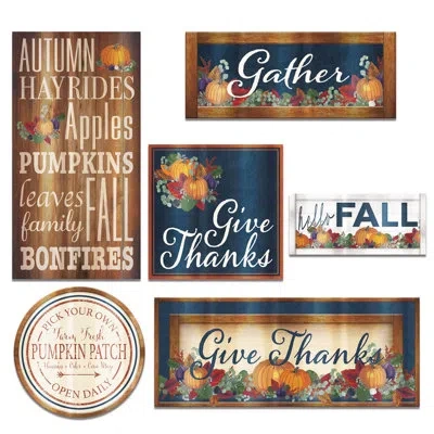 Beistle Foil Fall Thanksgiving Cutouts In Multicolor