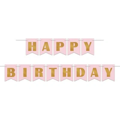 Beistle Foil Happy Birthday Streamer In Multicolor