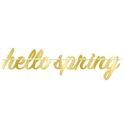 Beistle Foil Hello Spring Streamer In Gold