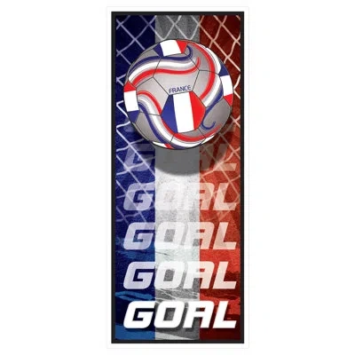 Beistle France Soccer Door Covers, All-weather Decorations With French Flag Football Graphic & “goal” Design In Multicolor