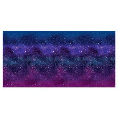 Beistle Galaxy Backdrop - 4' X 30' - Pack Of 6 In Multicolor