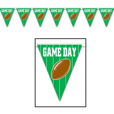 Beistle Game Day Football  Pennant Banner In Multicolor