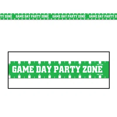 Beistle Game Day Party Zone Party Tape In Green