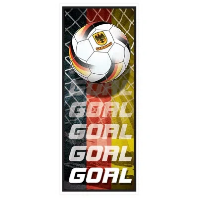 Beistle Germany Soccer Door Covers , All-weather Decorations With German Flag Football Graphic & “goal” Desi In Multicolor