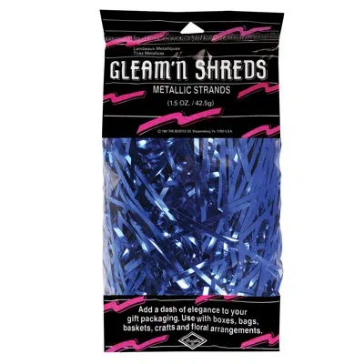 Beistle Gleam 'n Shreds Metallic Strands In Blue