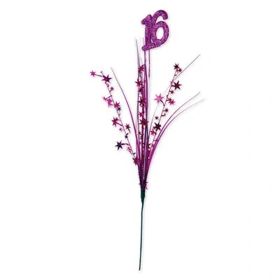 Beistle Glittered "16" Metallic Star Spray In Multicolor