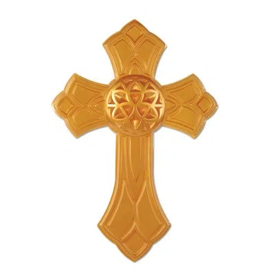 Beistle Gold Plastic Cross - 17â½" X 12" - Pack Of 24