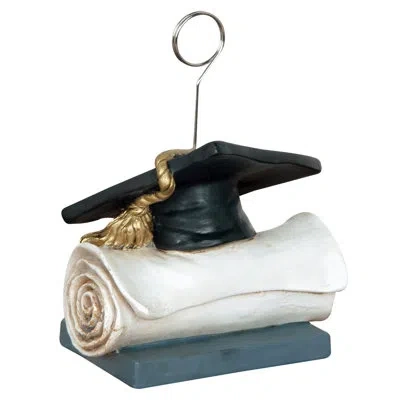 Beistle Grad Cap Photo/balloon Holder In Multicolor