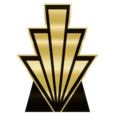 Beistle Great 20's Art Deco Stand-ups In Black