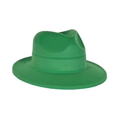 Beistle Green Velour Plastic Fedora, One Size Fits Most
