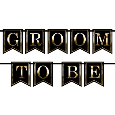 Beistle Groom To Be Streamer - 6" X 5' - Pack Of 12 In Multicolor