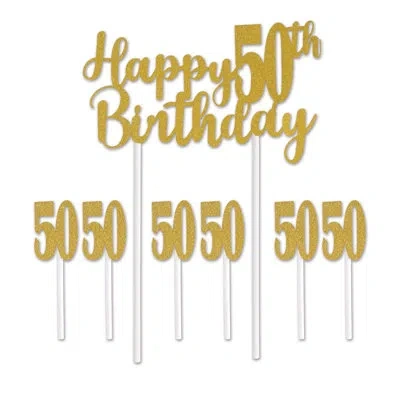 Beistle Happy "50th" Birthday Cake Topper