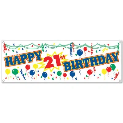 Beistle Happy "50th" Birthday Sign Banner In Multicolor