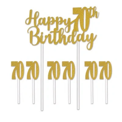 Beistle Happy "70th" Birthday Cake Topper