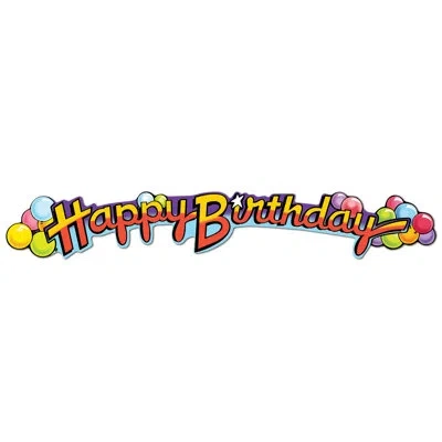 Beistle Happy Birthday Streamer In Multicolor
