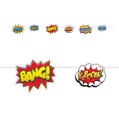 Beistle Hero Action Signs Streamer In Multicolor