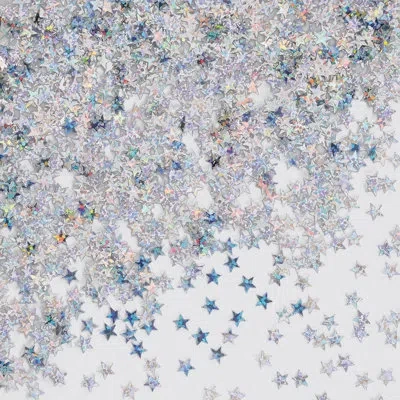 Beistle Holographic Stars Confetti In Silver