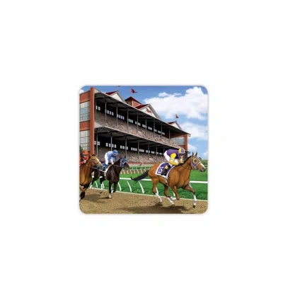 Beistle Horse Racing Coasters - Pack Of 12 In Multicolor