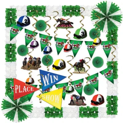 Beistle Horse Racing Decorating Kit In Multicolor
