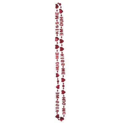 Beistle Hug Me, Kiss Me Beads-of-expression In Red