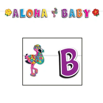 Beistle Hula Baby Streamer - 8â½" X 8' - Pack Of 12 In Multicolor