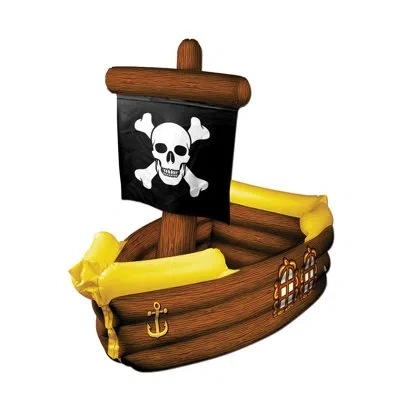 Beistle Inflatable Pirate Ship Cooler In Multicolor