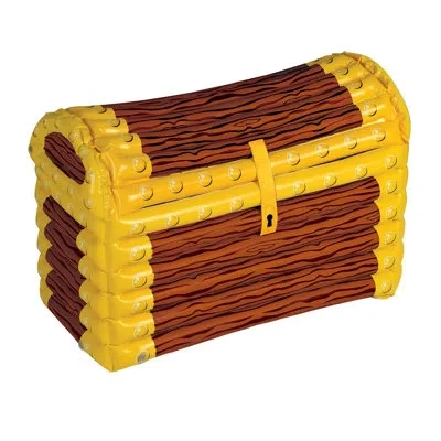 Beistle Inflatable Treasure Chest Cooler In Multicolor