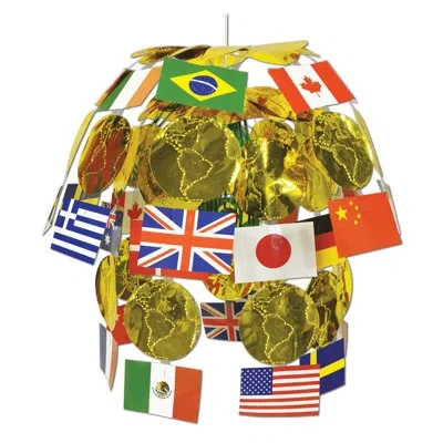 Beistle International Flag Cascade In Multicolor