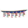 Beistle International Flag Ceiling Decor In Multicolor