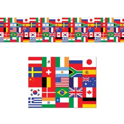 Beistle International Flag Decorating  Material In Multicolor