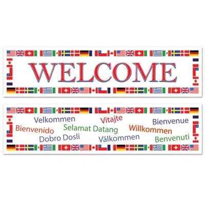 Beistle International Welcome Banners In Multicolor