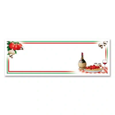 Beistle Italian Night Sign Banner In Multicolor