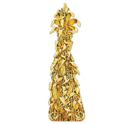 Beistle Jointed Cornshock - 5' - Pack Of 12 In Gold