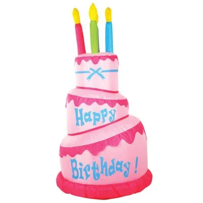 Beistle Jumbo Happy Birthday Cake Inflatable