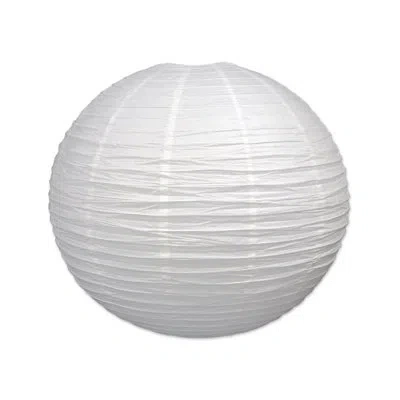 Beistle Jumbo Paper Lantern - 30" - Pack Of 6 In White