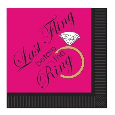 Beistle Last Fling Luncheon Napkins In Multicolor