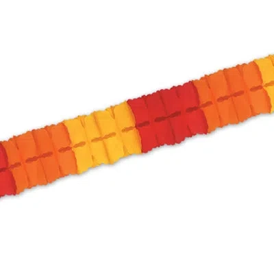 Beistle Leaf Garland - 4â½" X 12' - Pack Of 24 In Multicolor