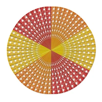 Beistle Leaf Jumbo Display Fan - 4 Pack In Multicolor