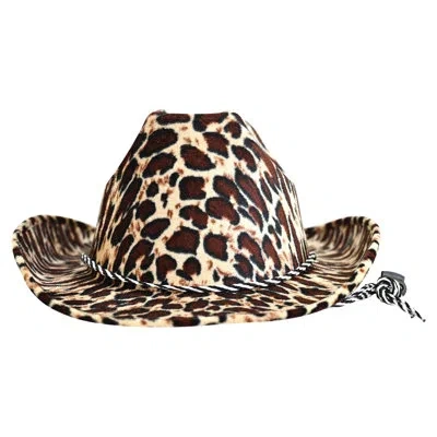 Beistle Leopard Print Cowboy Hat - Pack Of 6 In Multicolor