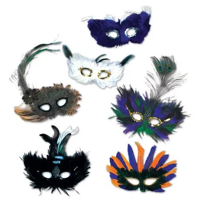 Beistle Majestic Masks - Pack Of 12 In Multicolor
