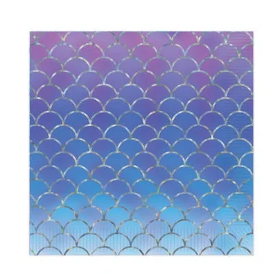 Beistle Mermaid Scales Luncheon Napkins In Multicolor