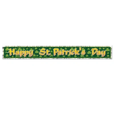 Beistle Met Happy St Patrick's Day Fringe Banner In Multicolor