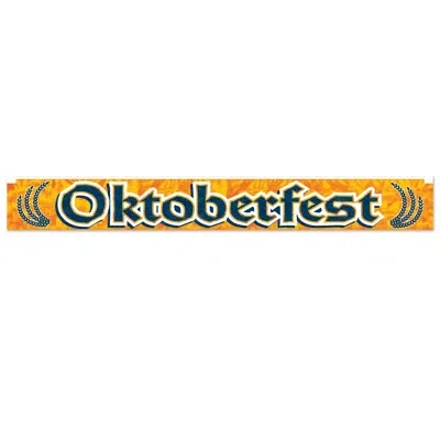 Beistle Metallic Oktoberfest Fringe Banner In Multicolor